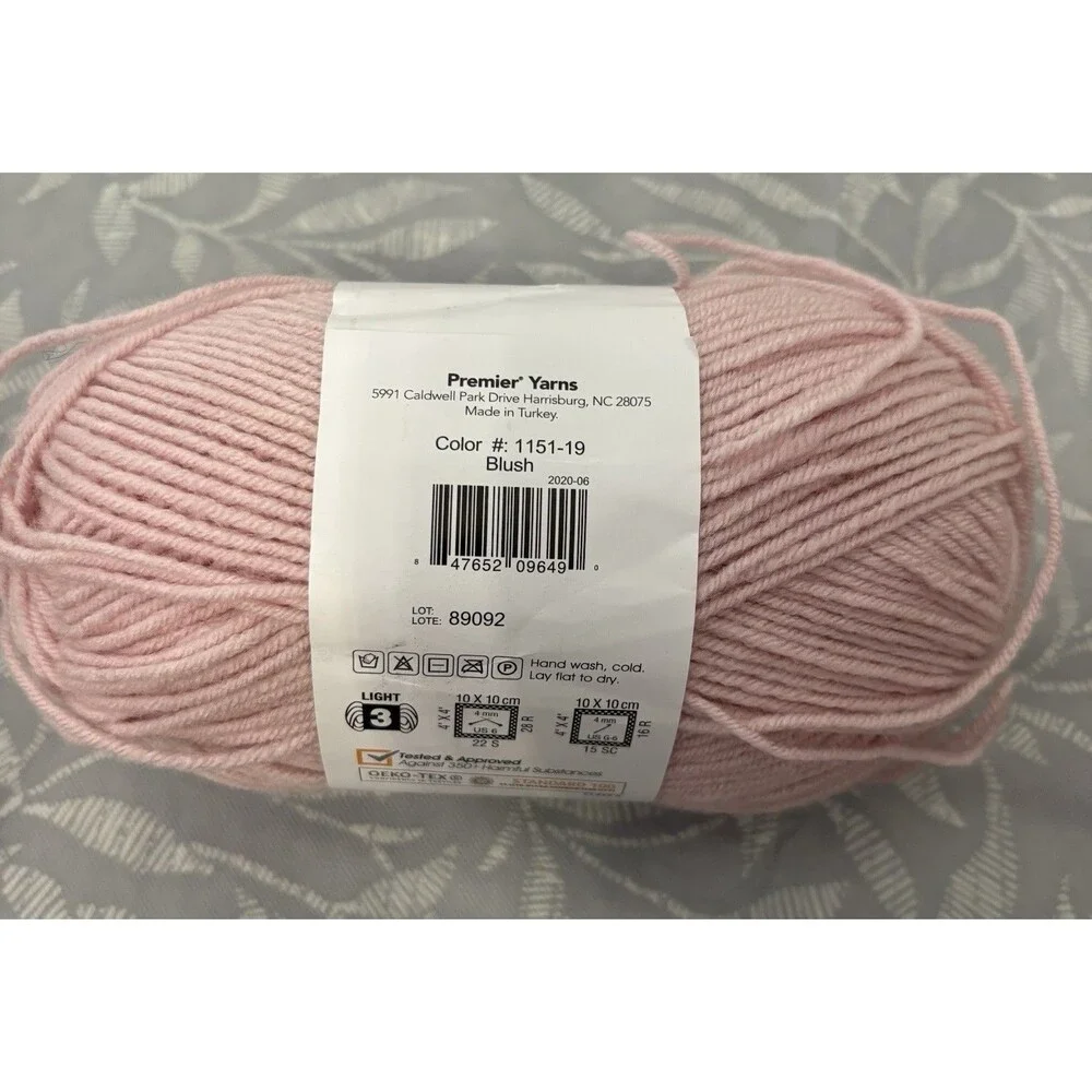 Premier Wool Select 5 Skeins 273yds/250m 3.5oz/100g Ea Sk25% Wool 75% Acrylic